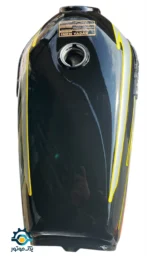 باک موتور سیکلت مشکی 81 حاشیه زرد درجه یک