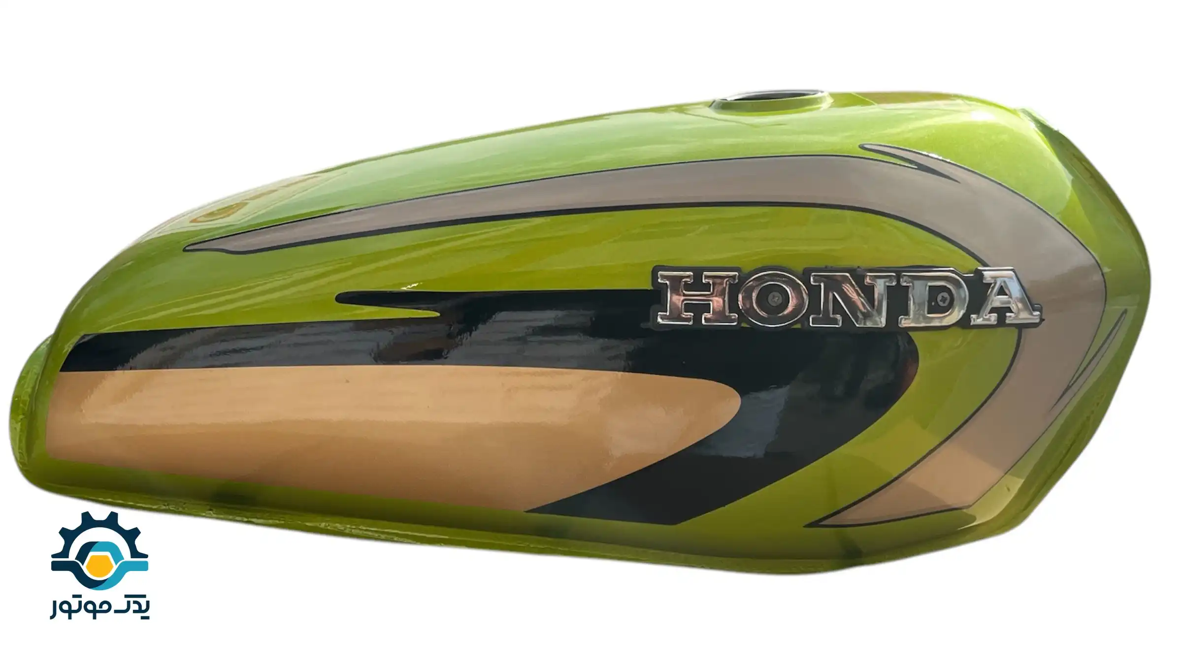 باک موتور سیکلت هندا سبز فسفری 81 درجه یک باک موتور سیکلت هندا سبز فسفری 81 درجه یک